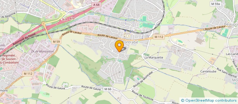 localisation de l'entreprise EURL GARAGE DU CHATEAU D'EAU  MONTRABE