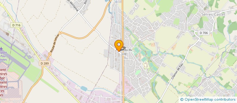 localisation de l'entreprise EURL GARAGE DUTRIEUX  SERRES-CASTET