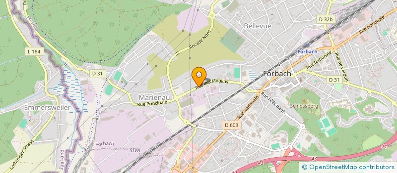 localisation de l'entreprise EURL GARAGE GRECO  FORBACH