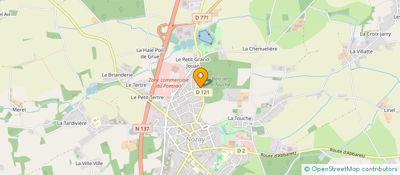 localisation de l'entreprise EURL GARAGE LALLOUE  NOZAY