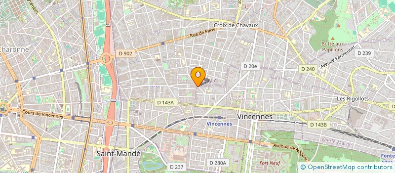 localisation de l'entreprise EURL GARAGE LUIS à VINCENNES