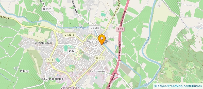 localisation de l'entreprise EURL GARAGE MOLIERE à PEZENAS