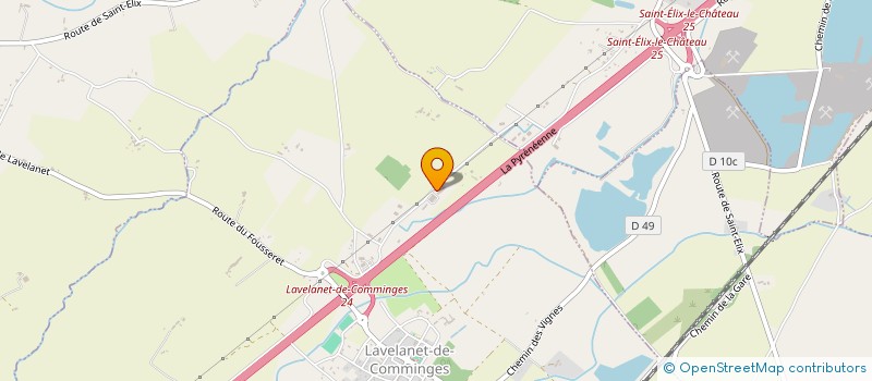 localisation de l'entreprise EURL GARAGE THIERRY DAVEZAC  LAVELANET-DE-COMMINGES