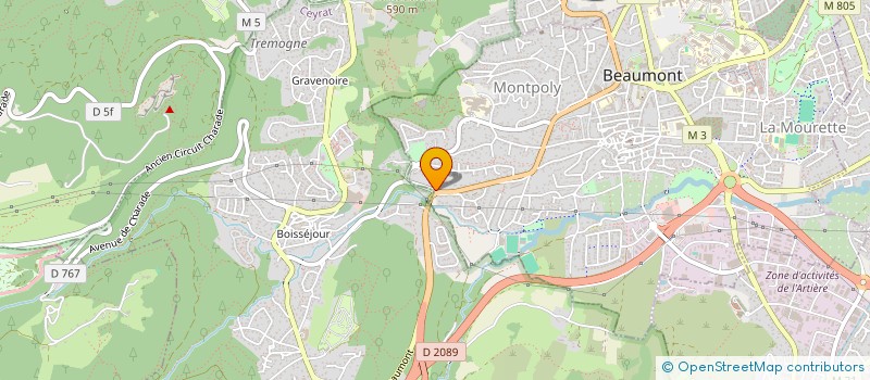 localisation de l'entreprise EURL GARAGE TIXIER à BEAUMONT