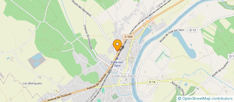 localisation de l'entreprise EURL GARAGE VALER MICHEL à LISLE-SUR-TARN