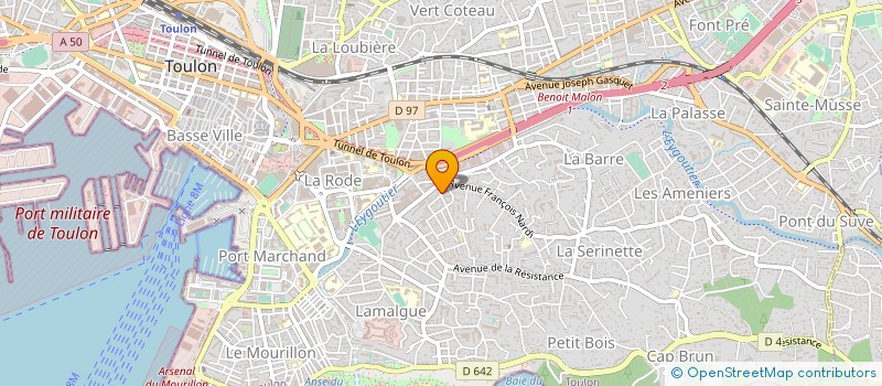 localisation de l'entreprise EURL GARAGE VICTORIA  TOULON