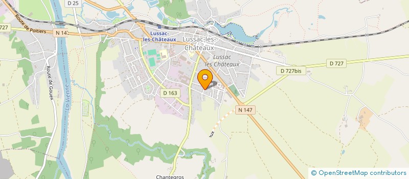 localisation de l'entreprise EURL GARCIA à LUSSAC-LES-CHATEAUX