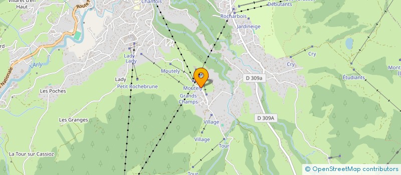 localisation de l'entreprise EURL GARDERIE D'ENFANTS DE LA CABOCHE  MEGEVE