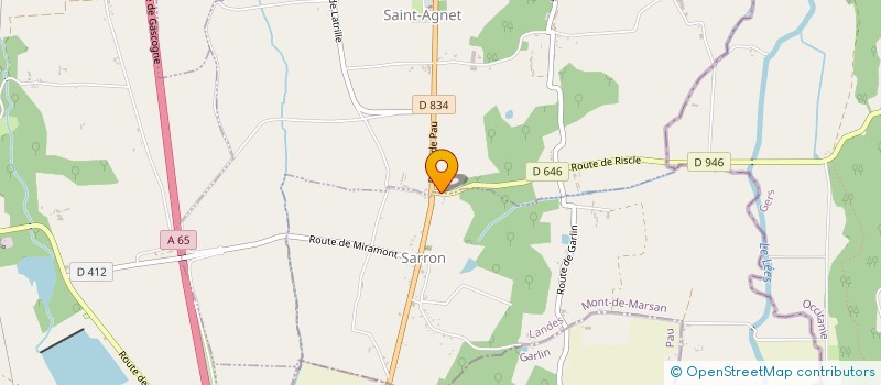 localisation de l'entreprise EURL GARICOITZ DENIS  GARLIN