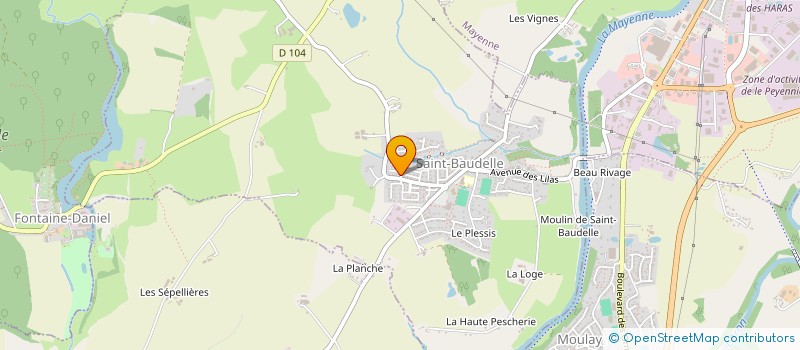 localisation de l'entreprise EURL GARNIER à SAINT-BAUDELLE