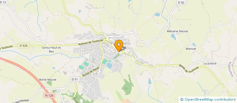 localisation de l'entreprise EURL GAUBERT  PUYLAURENS