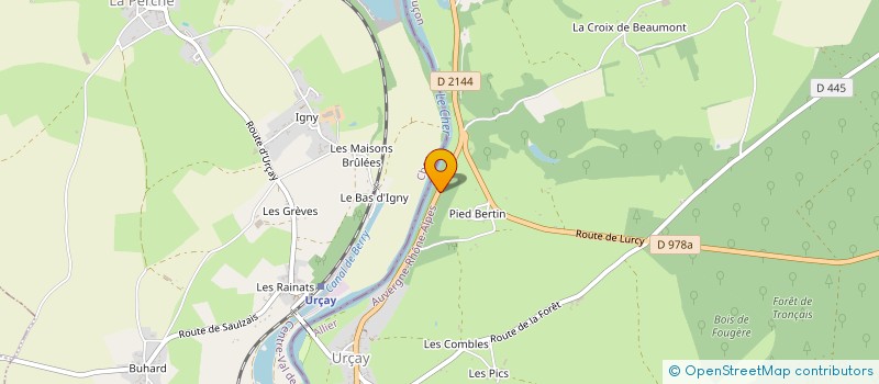 localisation de l'entreprise EURL GAUDEL à URCAY