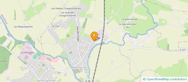 localisation de l'entreprise EURL GAULUPEAU à MONTBIZOT