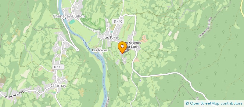 localisation de l'entreprise EURL GAVIGNEY  CHENECEY-BUILLON