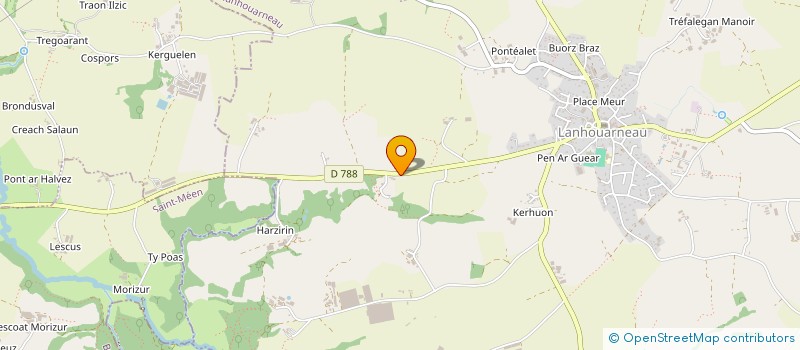 localisation de l'entreprise EURL GB  LANHOUARNEAU