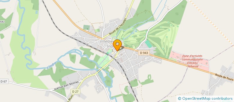 localisation de l'entreprise EURL GBI à VILLEDIEU-SUR-INDRE