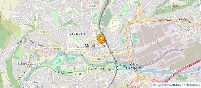 localisation de l'entreprise EURL GCF GERMA  MONTBELIARD