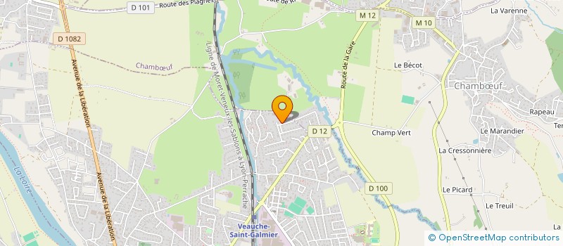 localisation de l'entreprise EURL GDA PLOMBERIE  VEAUCHE