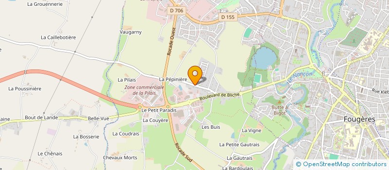 localisation de l'entreprise EURL GEHAN ROGER  SAINT-GERMAIN-EN-COGLES