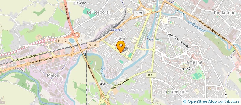 localisation de l'entreprise EURL GENEVIEVE  CASTRES