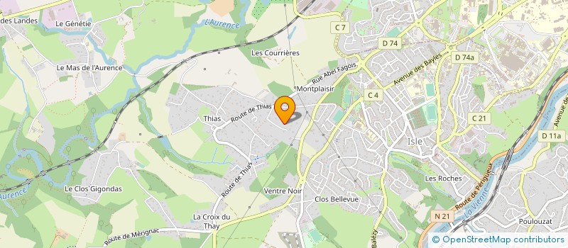 localisation de l'entreprise EURL GERARD AUVERT à ISLE