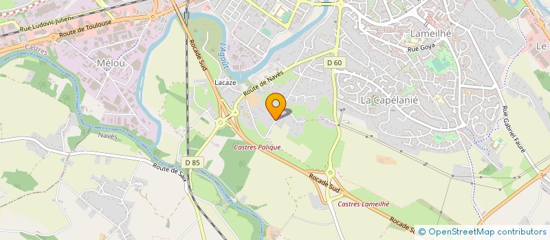 localisation de l'entreprise EURL GERARD LACROUX  CASTRES