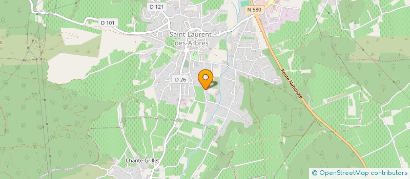 localisation de l'entreprise EURL GERTRANS à SAINT-LAURENT-DES-ARBRES