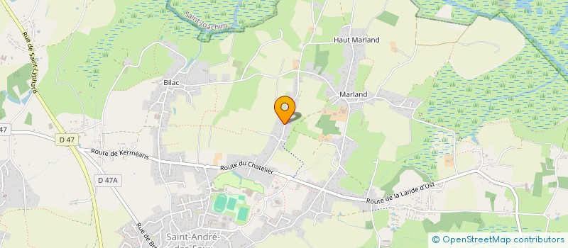 localisation de l'entreprise EURL GERVOT STEPHANE à SAINT-ANDRE-DES-EAUX