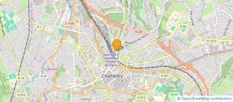 localisation de l'entreprise EURL GESTION SERVICES TOURISME  CHAMBERY