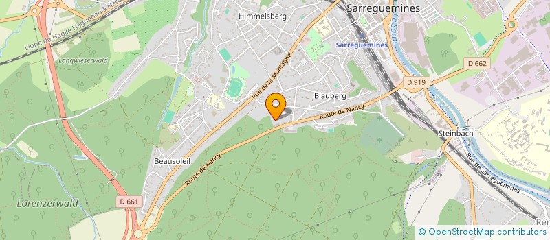 localisation de l'entreprise EURL GF AUTO 57  SARREGUEMINES