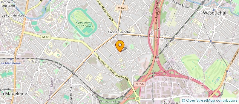 localisation de l'entreprise EURL GHISLAIN LEMAIRE à MARCQ-EN-BARŒUL