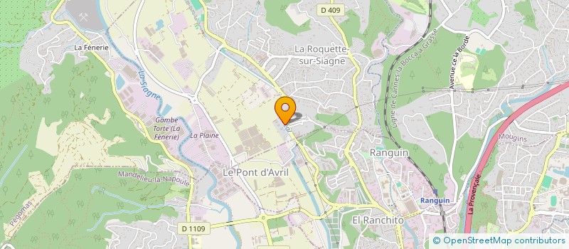 localisation de l'entreprise EURL GIAGNONI  LA ROQUETTE-SUR-SIAGNE