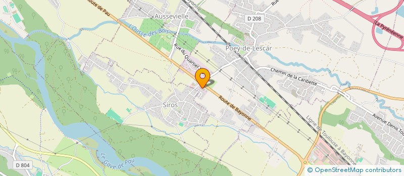 localisation de l'entreprise EURL GIBUS  SAUVAGNON