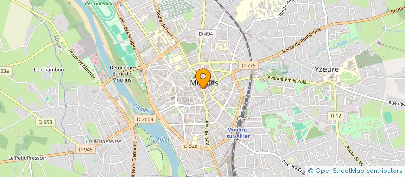 localisation de l'entreprise EURL GIENPHOT à MOULINS