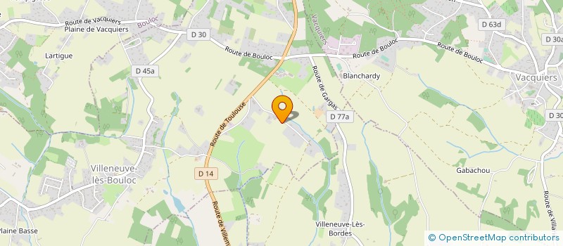 localisation de l'entreprise EURL GILBERT RAFFO  VILLENEUVE-LES-BOULOC