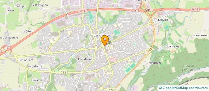 localisation de l'entreprise EURL GILLES SENE à LANDIVISIAU