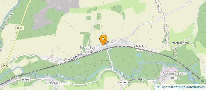 localisation de l'entreprise EURL GILLES SOUDURES  ROZET-SAINT-ALBIN