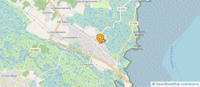 localisation de l'entreprise EURL GILLIOT  LE CHATEAU-D'OLERON