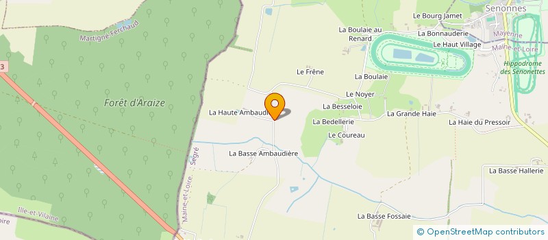 localisation de l'entreprise EURL GJ PATRIMOINE  SEGRE-EN-ANJOU BLEU