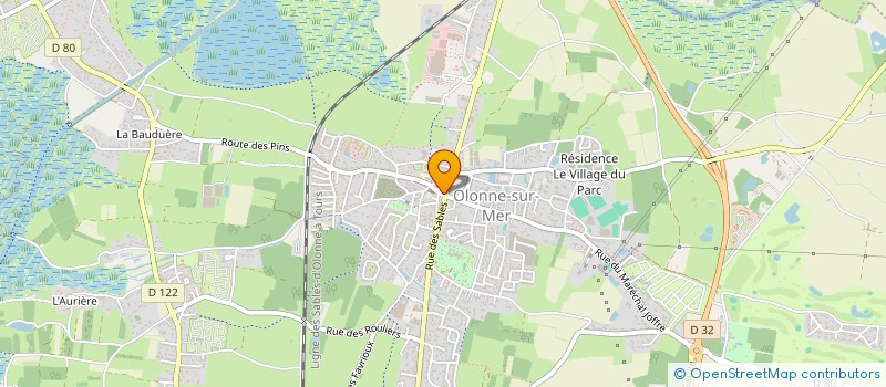 localisation de l'entreprise EURL GLORIEAU KEVIN  LES SABLES D'OLONNE