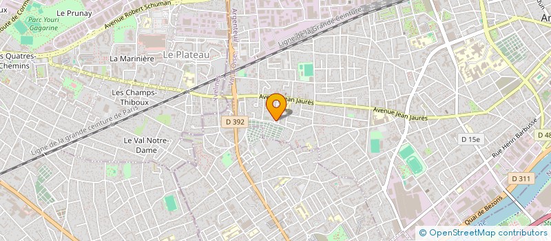 localisation de l'entreprise EURL GM BAT-FER  ARGENTEUIL