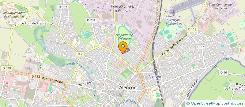 localisation de l'entreprise EURL GOLF DE L HIPPODROME à ALENCON