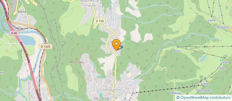 localisation de l'entreprise EURL GONDARD LOIC  ARACHES-LA-FRASSE