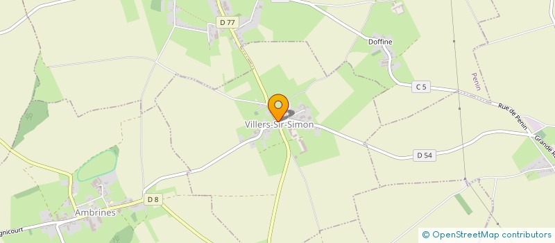 localisation de l'entreprise EURL GOUILLART JOEL  VILLERS-SIR-SIMON