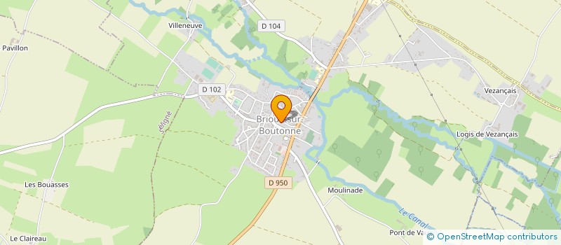 localisation de l'entreprise EURL GOYER CLAUDE  BRIOUX-SUR-BOUTONNE