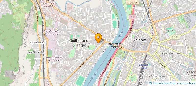 localisation de l'entreprise EURL GR EQUIPEMENT  GUILHERAND-GRANGES