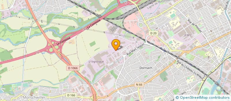 localisation de l'entreprise EURL GRANDE DISTRIBUTION à MULHOUSE