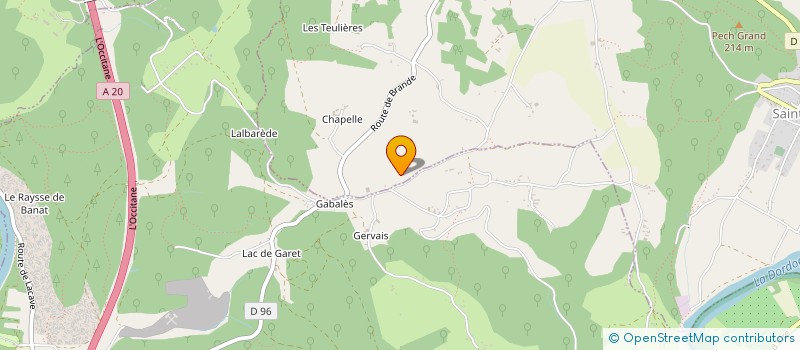 localisation de l'entreprise EURL GRANDOU JEROME  SAINT-SOZY