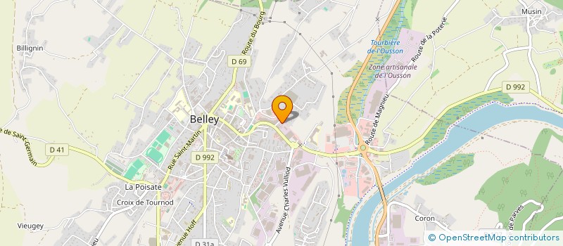 localisation de l'entreprise EURL GREGORY MARREL  BELLEY