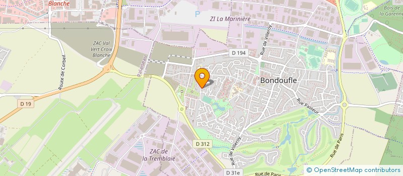 localisation de l'entreprise EURL GREJO à BONDOUFLE